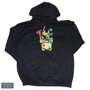 NEW TLC 90s Hip Hop Graphic Hoodie Black Retro Streetwear Pullover Sweatshirt